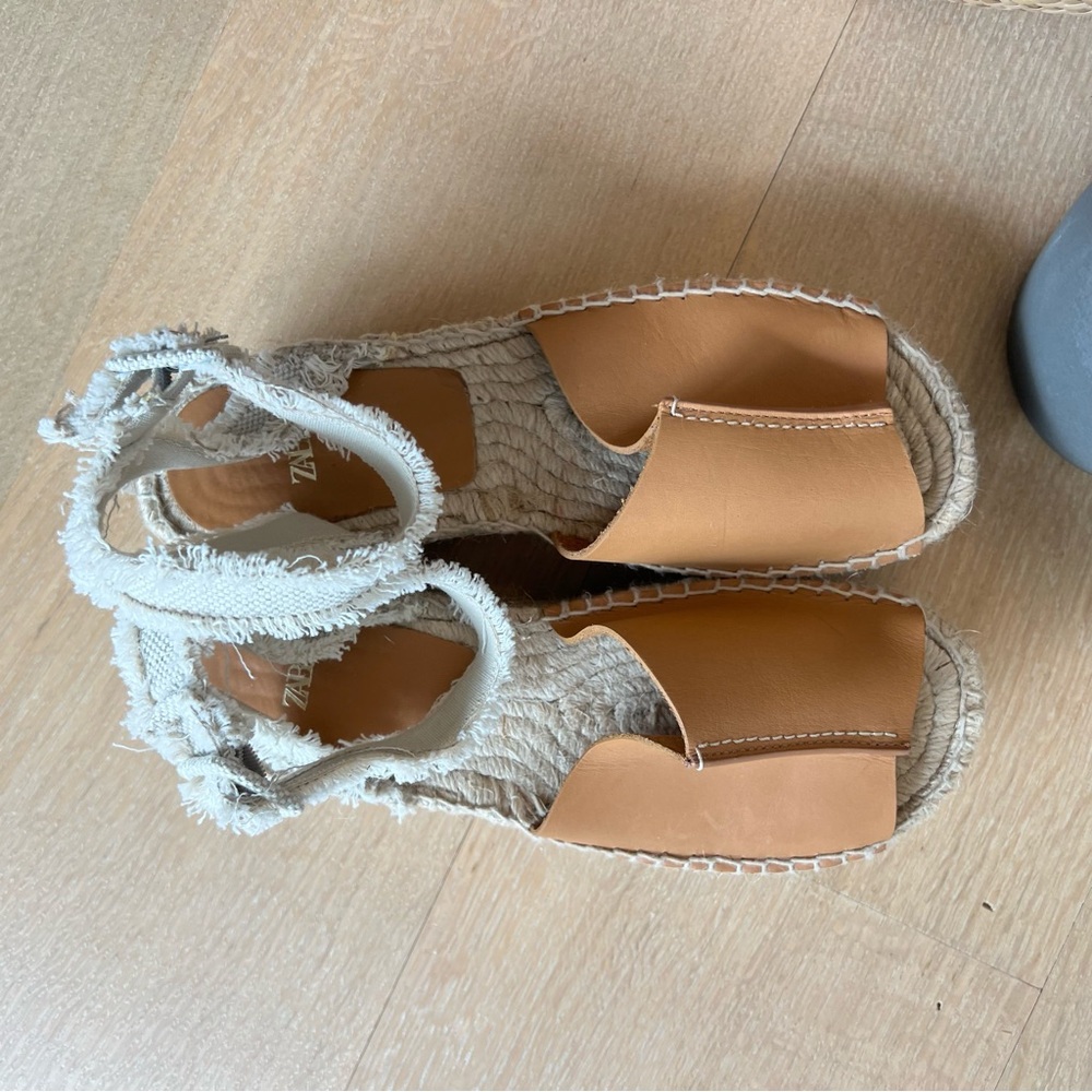 Zara Women's Tan Espadrilles - Picture 3 of 12